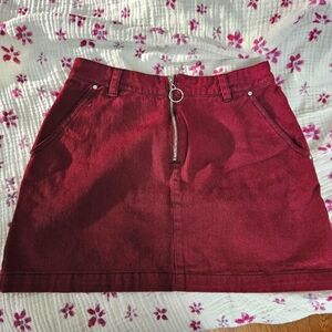 Red Mini Skirt Size S